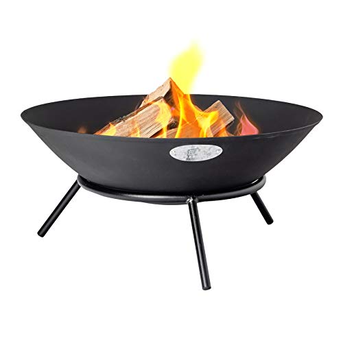 Harbour Housewares Cast Iron Fire Pit | Outdoor Garden ...