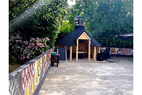 open wooden bbq hut 9.2m2 - summer house - grill hut