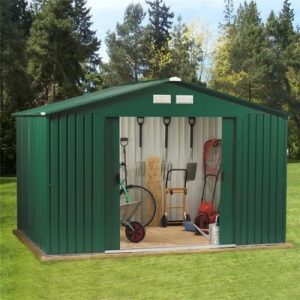 SpaceHuts-10x8-8x8-8x6-Metal-Garden-Storage-Shed-with-Free-Foundation-0