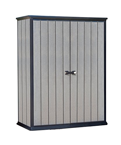 Keter High Store Outdoor Plastic Garden Storage Shed, 139 